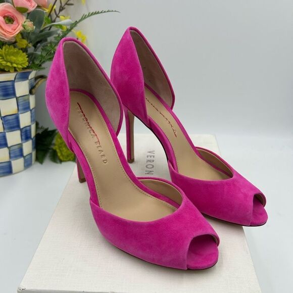 Women’s Veronica Beard, Gadot peep, toe pumps, size 8 - Picture 1 of 10